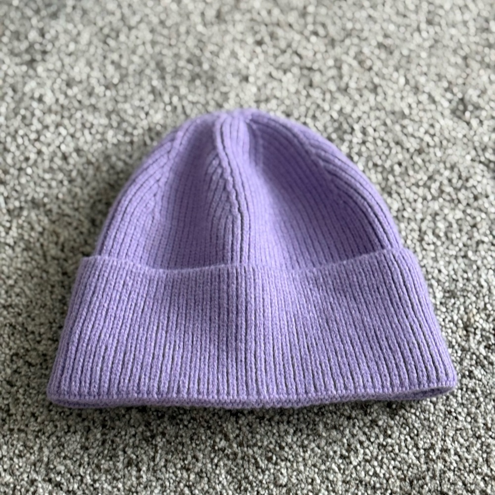 Kids Lavender Beanie 100% Cotton